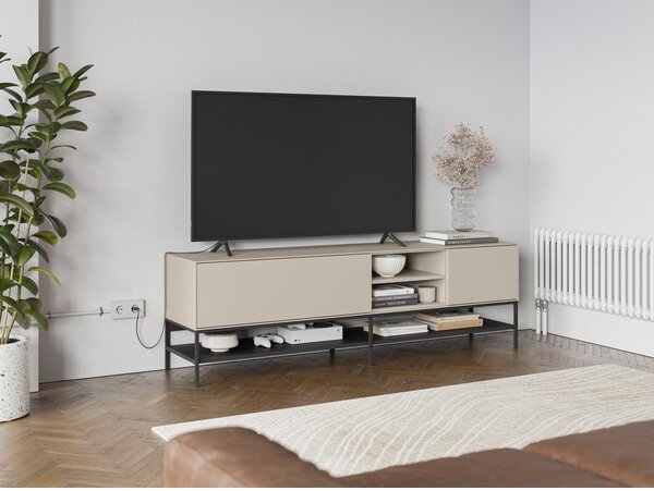 Krémový TV stolek 180x55x35 cm Amira – Marckeric