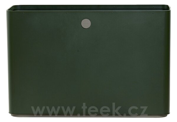 Cane-line Venkovní květináč Grow, Cane-line, obdélníkový 90x30x61 cm, hliník barva dark green