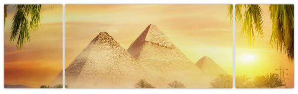 Obraz - Pyramidy (170x50 cm)