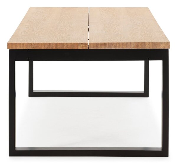 Jídelní stůl s deskou v dubovém dekoru 100x220 cm Rina – Marckeric