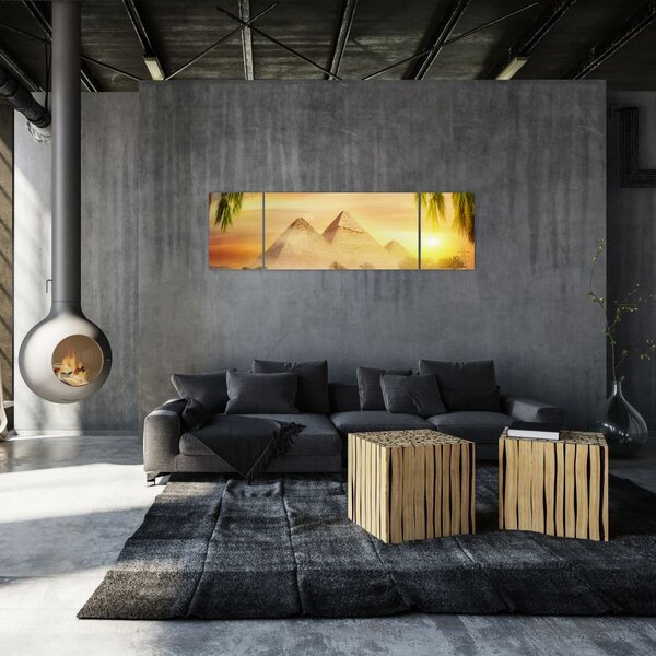 Obraz - Pyramidy (170x50 cm)