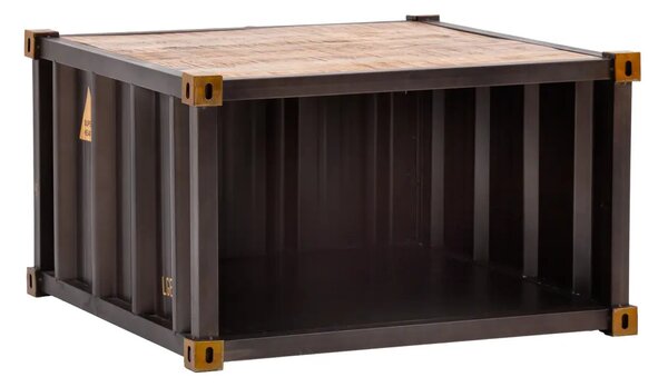 Sob nábytek - Konferenční stolek masiv kov 85x85 Oslo mango - A2604