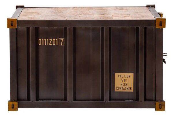 Sob nábytek - Konferenční stolek masiv kov 85x85 Oslo mango - A2604