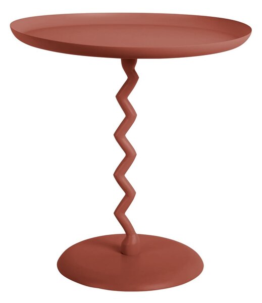 Kovový kulatý odkládací stolek ø 40 cm Zig Zag – Leitmotiv