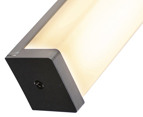 Moderní nástěnná lampa do koupelny černá 92 cm IP44 - Cascada
