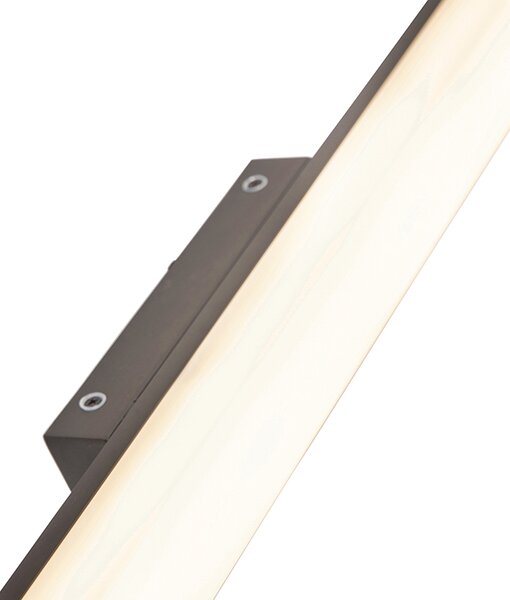 Moderní nástěnná lampa do koupelny černá 92 cm IP44 - Cascada