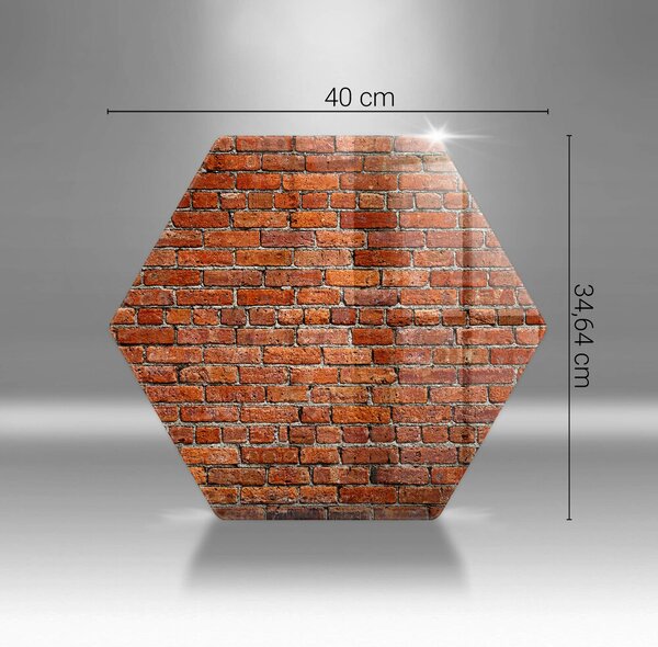 Skleněná deska do kuchyně Zeď z cihlové zdi