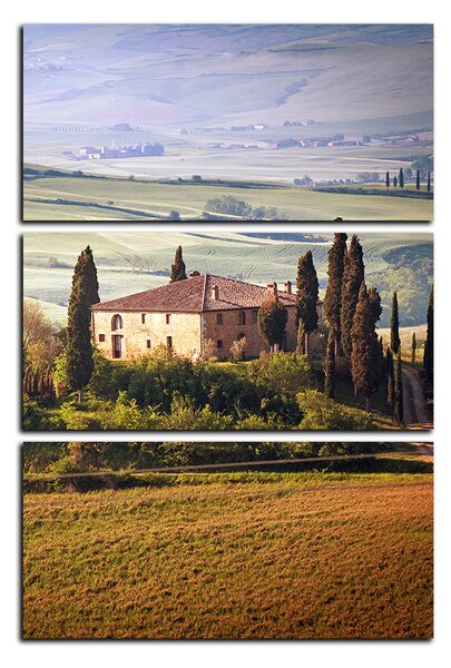 Obraz na plátně - Italská venkovská krajina - obdélník 7156B (90x60 cm )