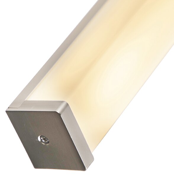 Moderní nástěnná lampa do koupelny ocel 92 cm IP44 - Cascada