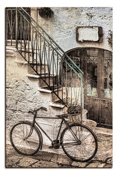 Obraz na plátně - Stará ulice v Itálii - obdélník 7153FA (60x40 cm)