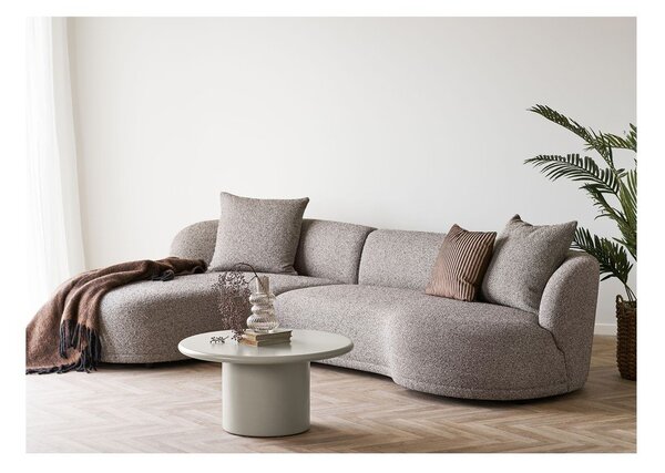 Krémový kulatý konferenční stolek ø 80 cm Nagano – House Nordic