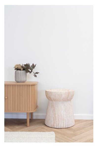 Kamenný kulatý zahradní stolek ø 37 cm Bonn – House Nordic