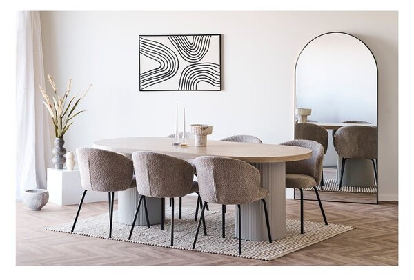 Jídelní stůl s deskou v dekoru jasanového dřeva 100x220 cm Solva – House Nordic