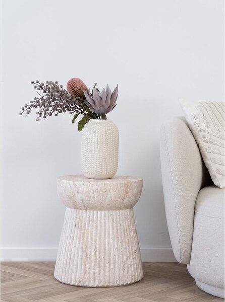 Kamenný kulatý zahradní stolek ø 37 cm Bonn – House Nordic