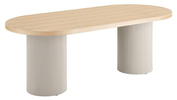 Jídelní stůl s deskou v dekoru jasanového dřeva 100x220 cm Solva – House Nordic