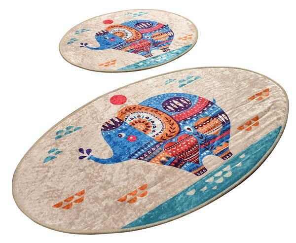Koupelnové předložky v sadě 2 ks 60x100 cm Etnic – Foutastic