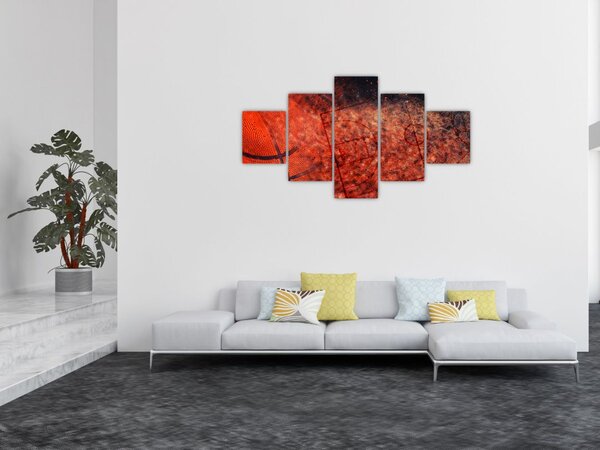 Obraz - Basketbalový míč (125x70 cm)
