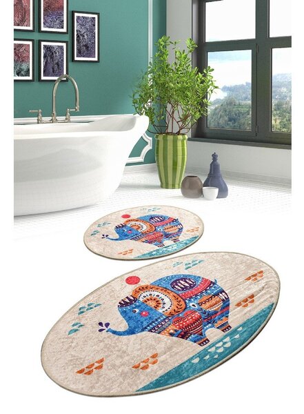 Koupelnové předložky v sadě 2 ks 60x100 cm Etnic – Foutastic