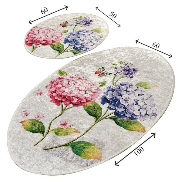 Koupelnové předložky v sadě 2 ks 60x100 cm Ortanca – Foutastic