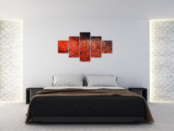 Obraz - Basketbalový míč (125x70 cm)