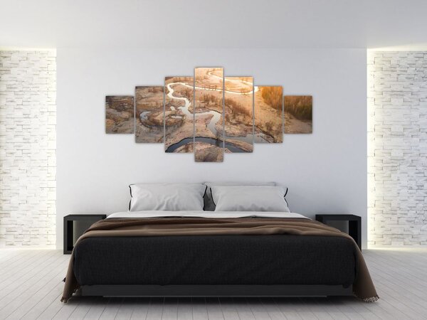 Obraz - Úsvit nad meandry (210x100 cm)