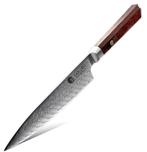Šéfkuchařský nůž z damaškové oceli SaKuRo Palisandr 20,3 cm