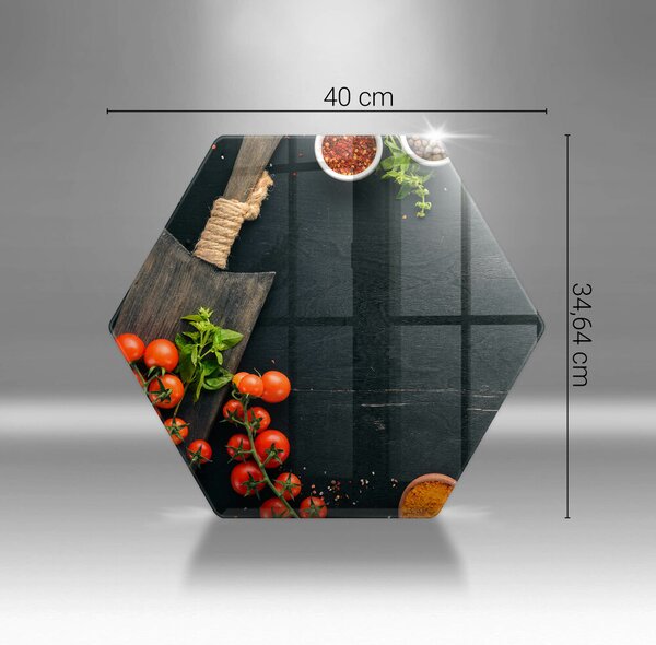 Skleněná krájecí deska Cherry rajčata