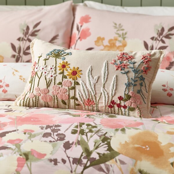 Bavlněný dekorační polštář 30x50 cm Countryside Floral – Catherine Lansfield