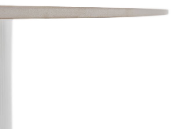 KONDELA Jídelní stůl, bílý mramor/MDF, průměr 120 cm, MAHIR TYP 1
