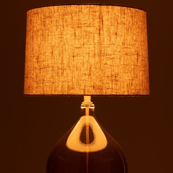 J-line Oranžová sklená stolní lampa Amber 85 cm