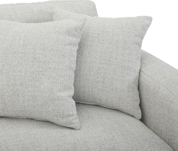 ROHOVÁ SEDAČKA, dřevo, textil, světle šedá Livetastic - Sedací soupravy, Online Only