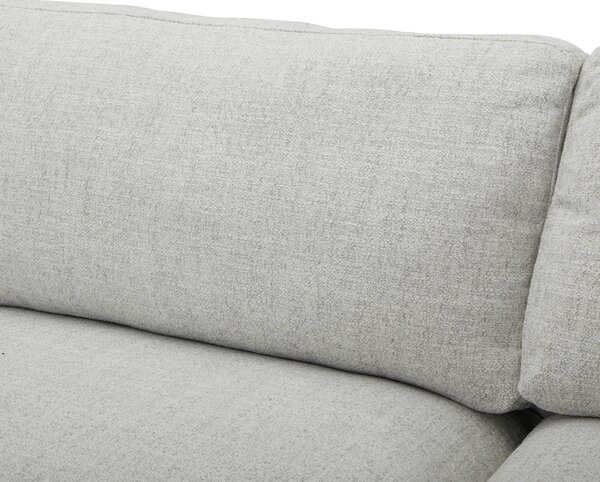ROHOVÁ SEDAČKA, dřevo, textil, světle šedá Livetastic - Sedací soupravy, Online Only