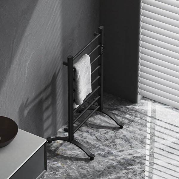 BPS-koupelny Elektrický koupelnový radiátor TAAL BL 200W, 50x91 cm, černý