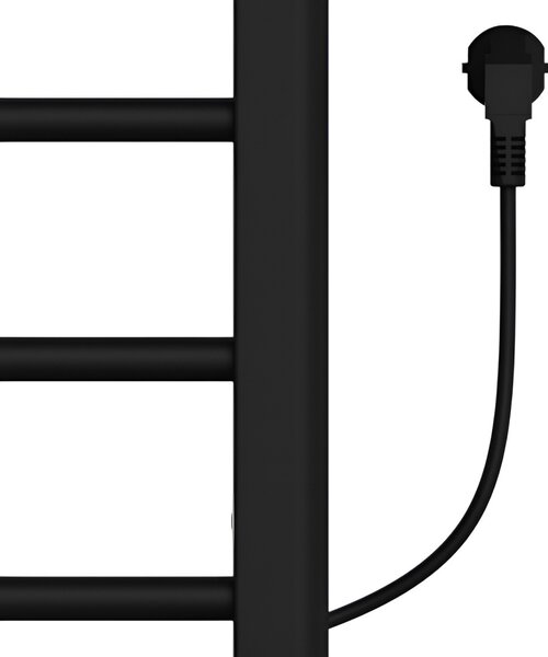 BPS-koupelny Elektrický koupelnový radiátor TAAL BL 200W, 50x91 cm, černý