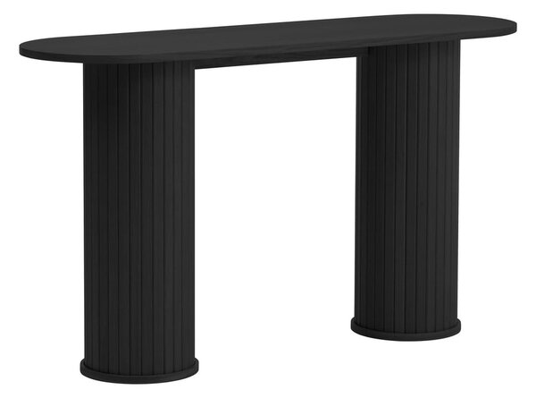 Černý konzolový stolek 40x130 cm Nola – Unique Furniture