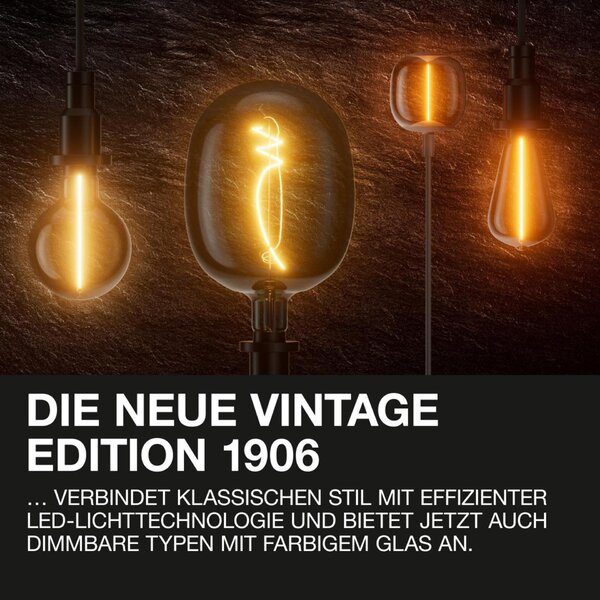 LEDVANCE LED žárovka Vintage 1906 Edison 4,8 W E27 220-240 V stmívatelná 2700 K čirá
