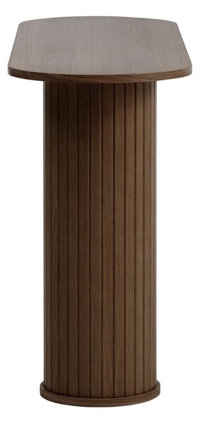 Hnědý konzolový stolek 40x130 cm Nola – Unique Furniture