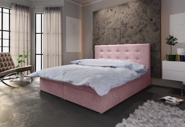 Čalouněná postel LAKE 1 + rošt + matrace, 140x200, cosmic14