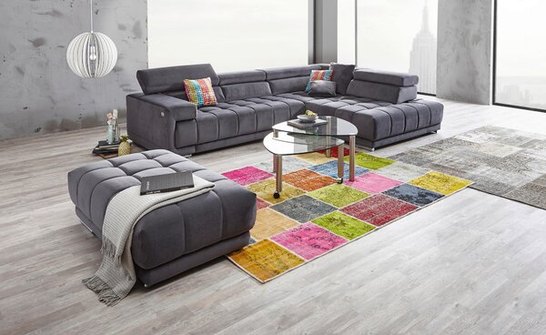 ROHOVÁ SEDAČKA, textil, antracitová Beldomo Speed - Sedací soupravy