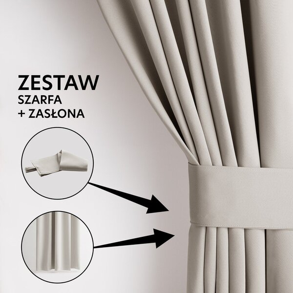 Béžový dimout závěs 140x245 cm Kierra – Restilo
