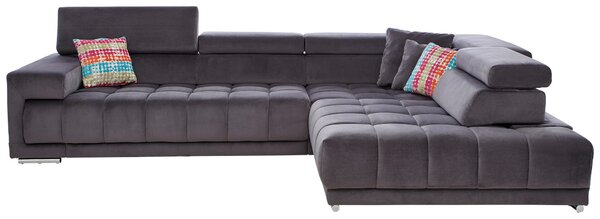 ROHOVÁ SEDAČKA, textil, antracitová Beldomo Speed - Sedací soupravy