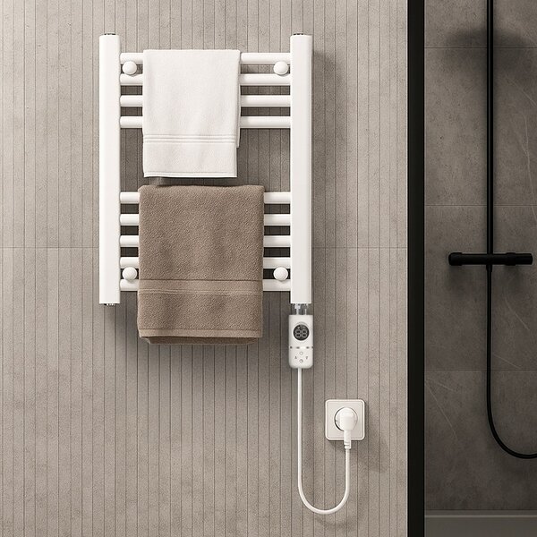 BPS-koupelny Elektrický koupelnový radiátor MANAM WH 300W, 40x50 cm, bílý