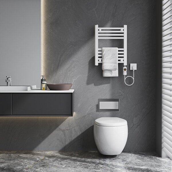 BPS-koupelny Elektrický koupelnový radiátor MANAM WH 300W, 40x50 cm, bílý