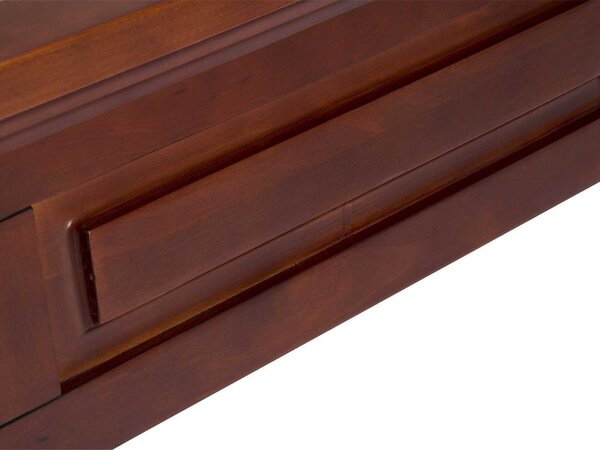 Sob nábytek - Velké hnědé zrcadlo dřevěné Bradford 160x86 - F010013219
