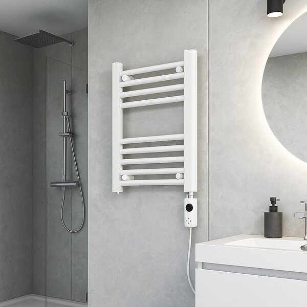 BPS-koupelny Elektrický koupelnový radiátor MANAM WH 300W, 40x50 cm, bílý