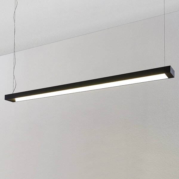Arcchio LED závěsné svítidlo Cuna, černá, 162 cm, kov, Černá, Pracovna / kancelář, Hliník, Moderní