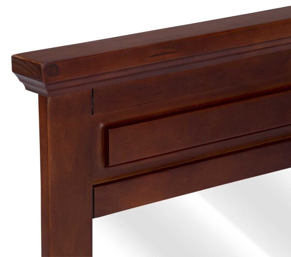Sob nábytek - Velké hnědé zrcadlo dřevěné Bradford 160x86 - F010013219