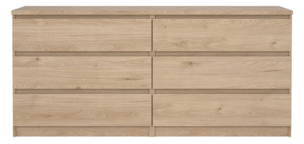 Komoda v dekoru dubu v přírodní barvě 154x70x50 cm Naia – Tvilum