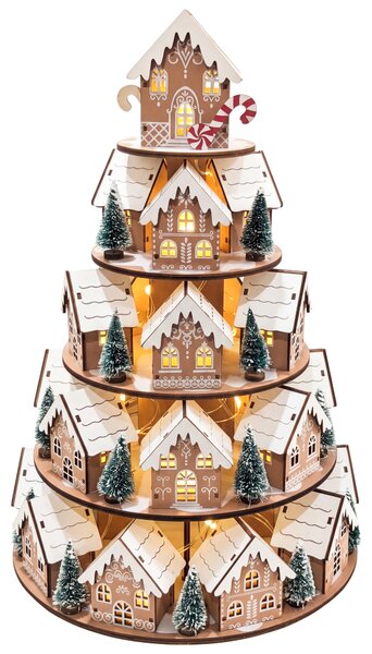 Vánoční dekorace LED KELLOKOSKI 45 cm Světle hnědá