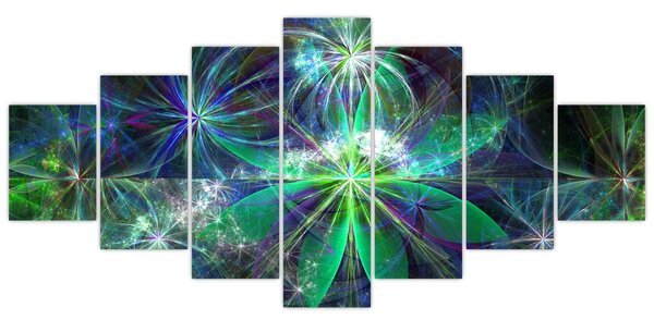 Obraz - Abstraktní geometrické tvary (210x100 cm)